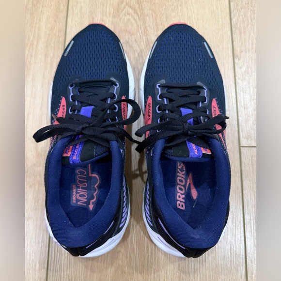 Brooks Adrenaline GTS 22 Running Shoes Women’s 7 Black Pink Purple - Picture 4 of 9